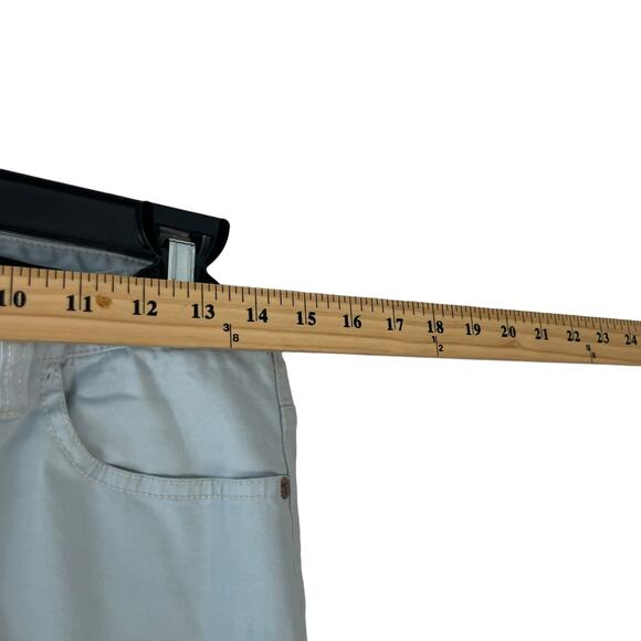 Eddie Bauer Women's Size 6 Stretch Light Blue Chino Capri Pants - Picture 7 of 9